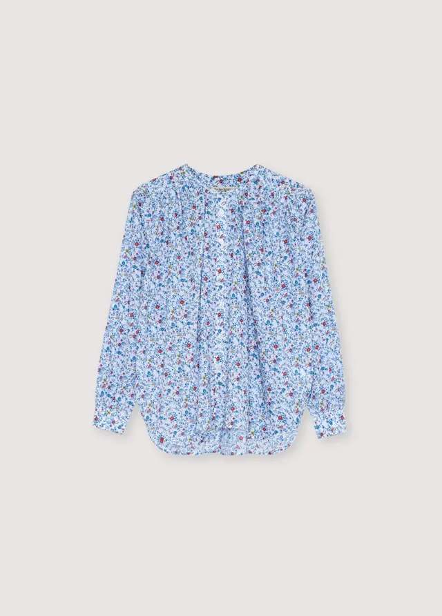 THE NEW SOCIETY Cloe Print camicia cotone maniche voluminose