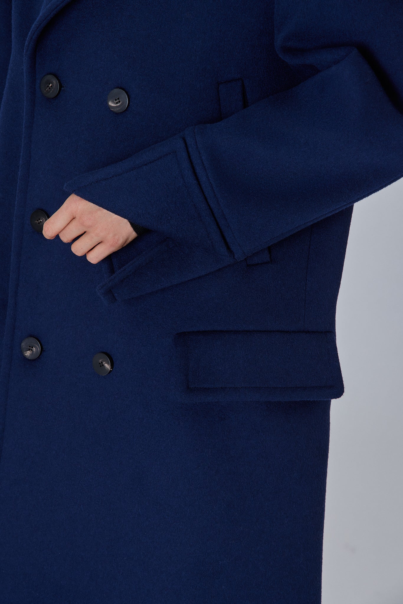 Sa Su Phi Peacoat cappotto doppiopetto taglia 40 misto cashmere