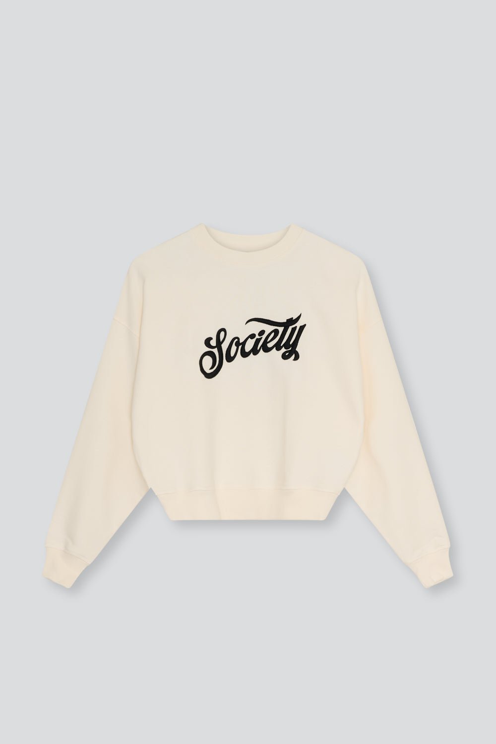 The New Society Mazus Felpa Teen 12 Anni Ecru Cropped