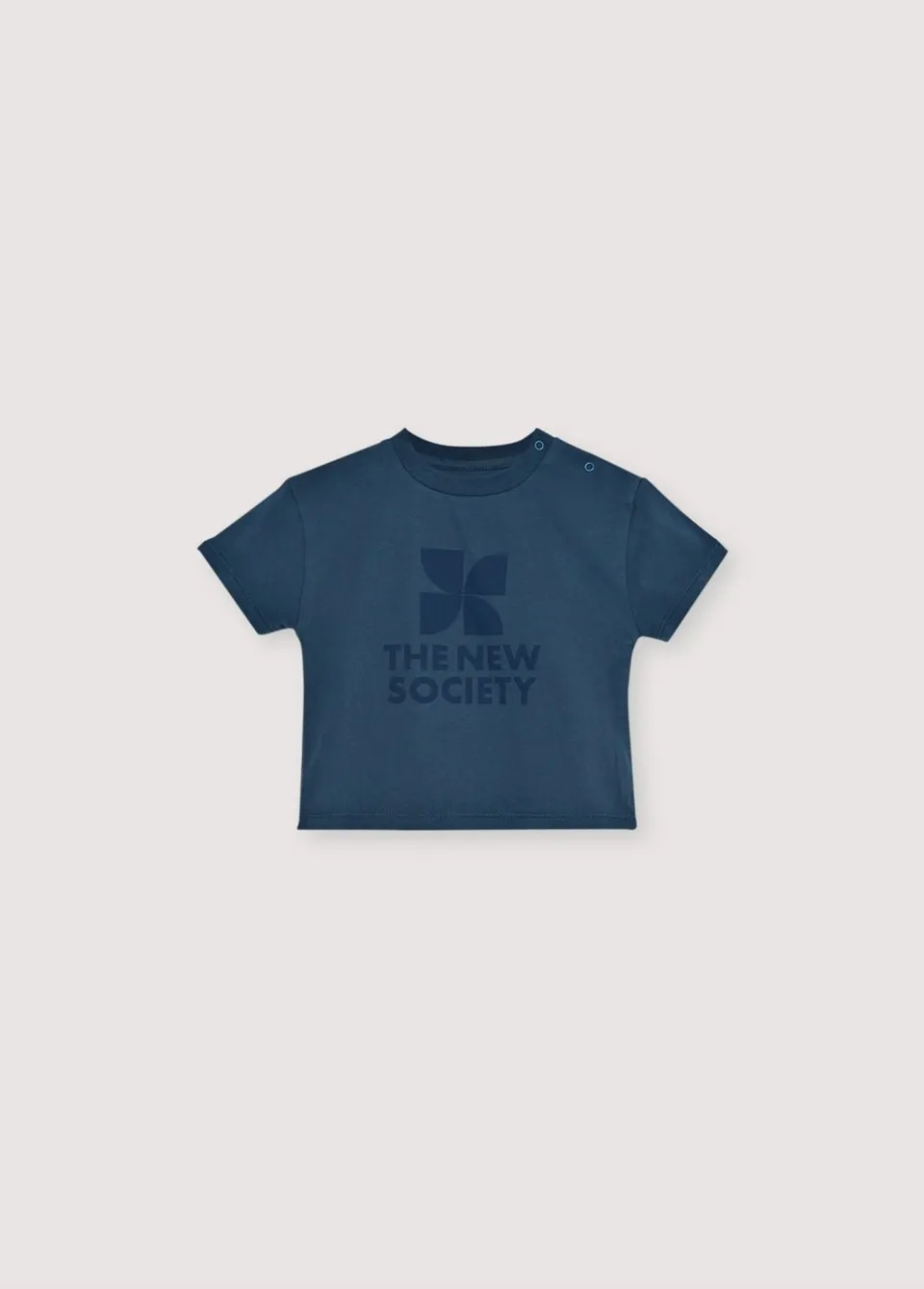 The New Society TNS Logo Baby T-shirt void blue cotone 6m