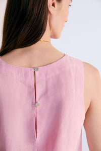 The New Society Hera top lino ibisco donna