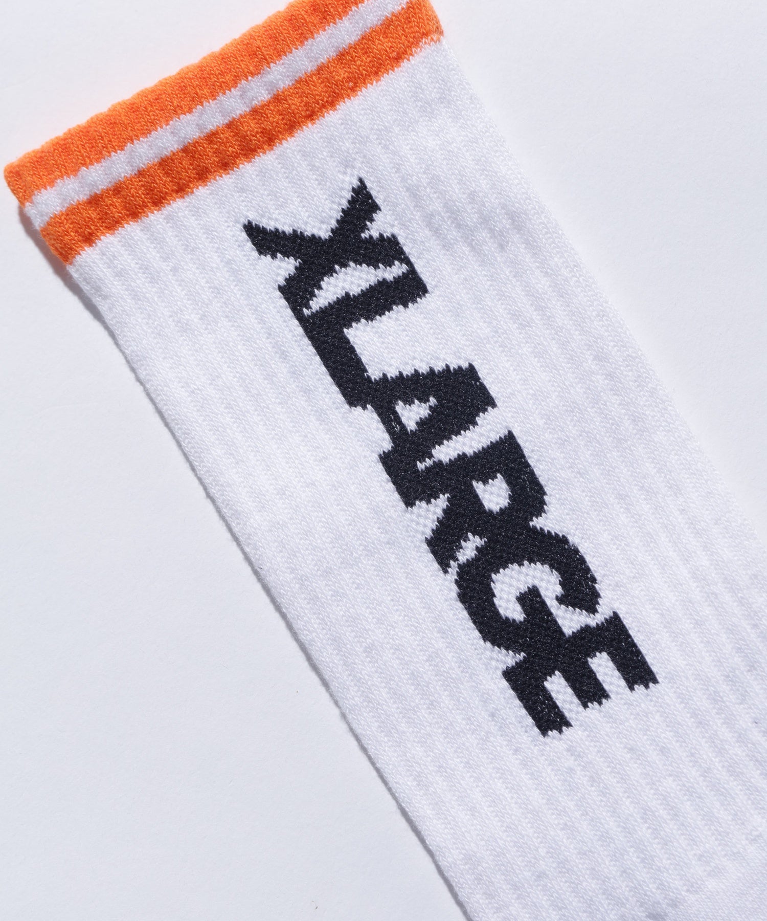 X-Large Contrast Striped calzini neri cotone