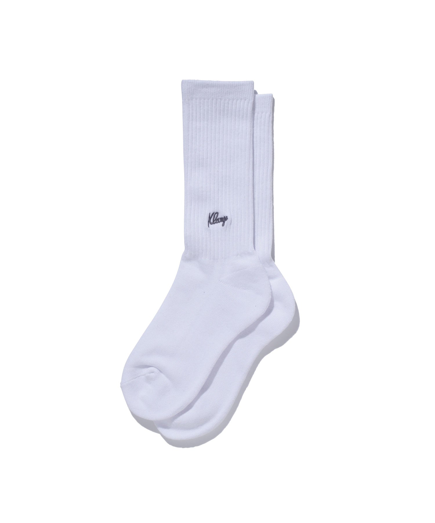 X-Large Small Logo calzini grigi ricamo mezza gamba