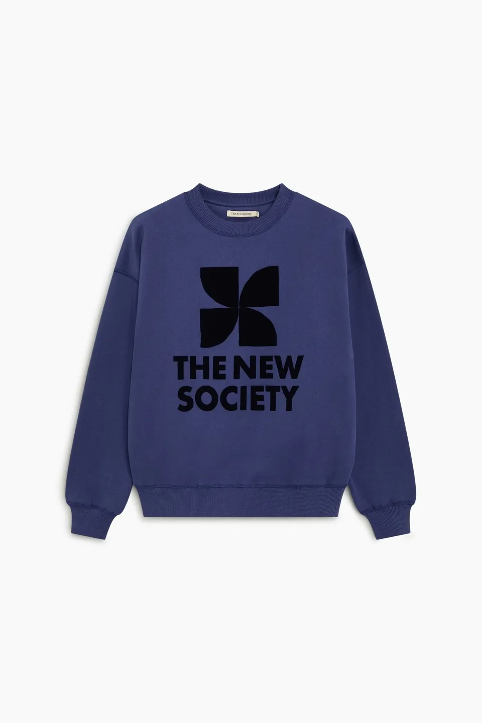The New Society TNS Logo felpa cotone blue depths donna