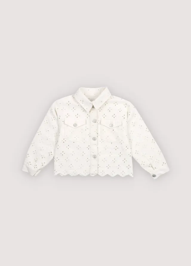 The New Society Camelia Pure Cloud giacca denim ricamata