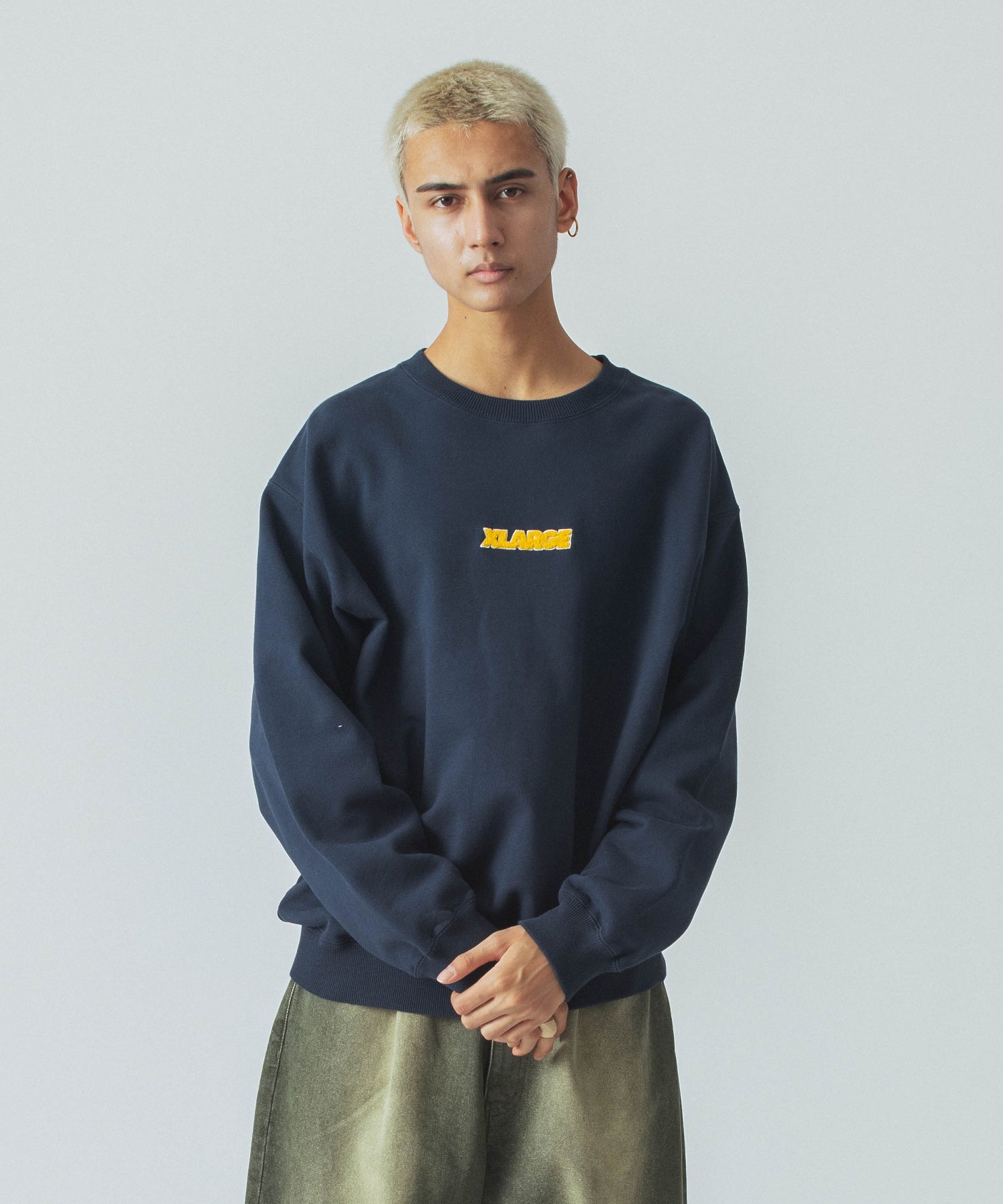 X-Large Standard Logo felpa girocollo ricamo petto