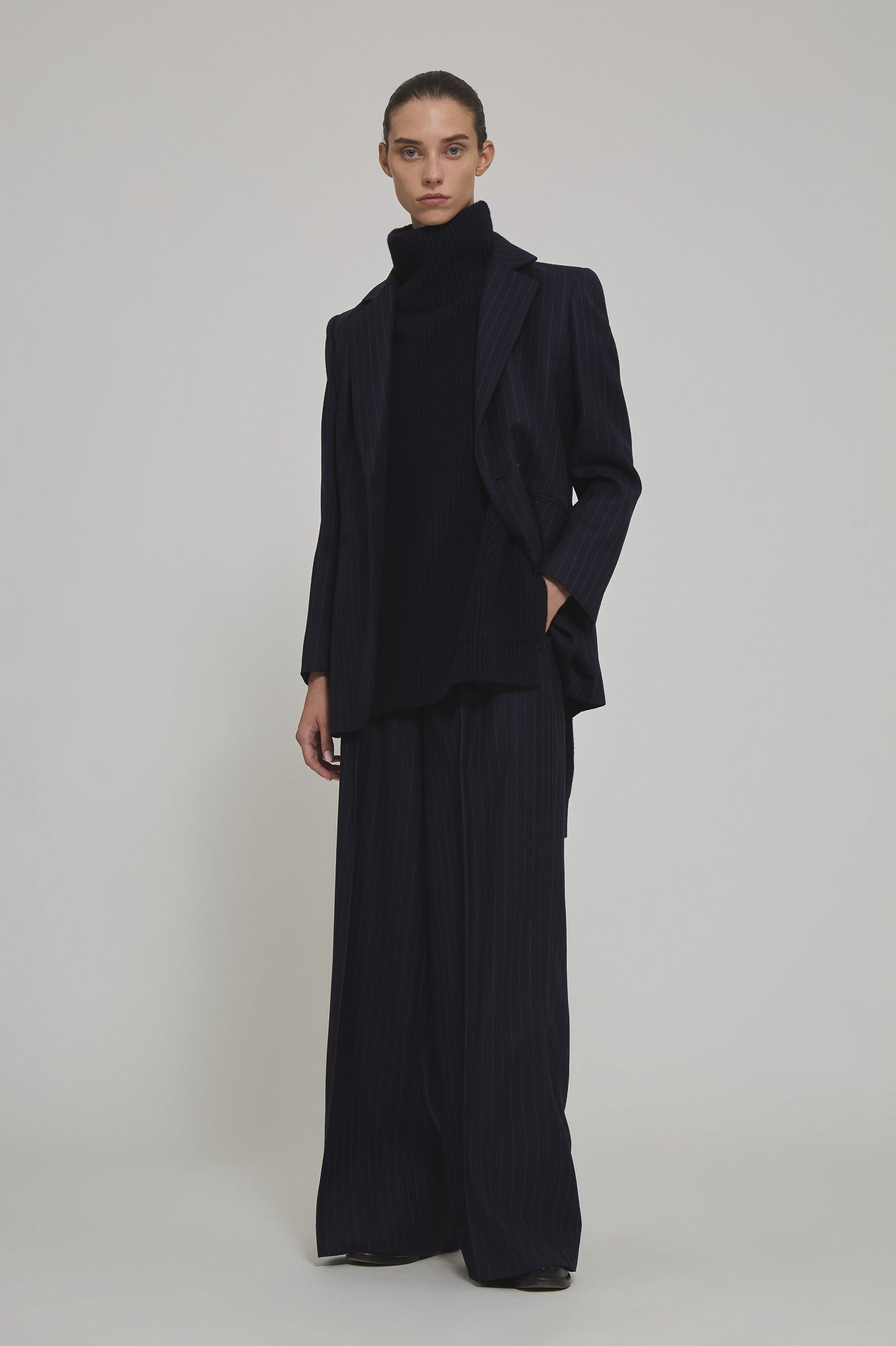 Sa Su Phi maglione smanicato blu in cashmere