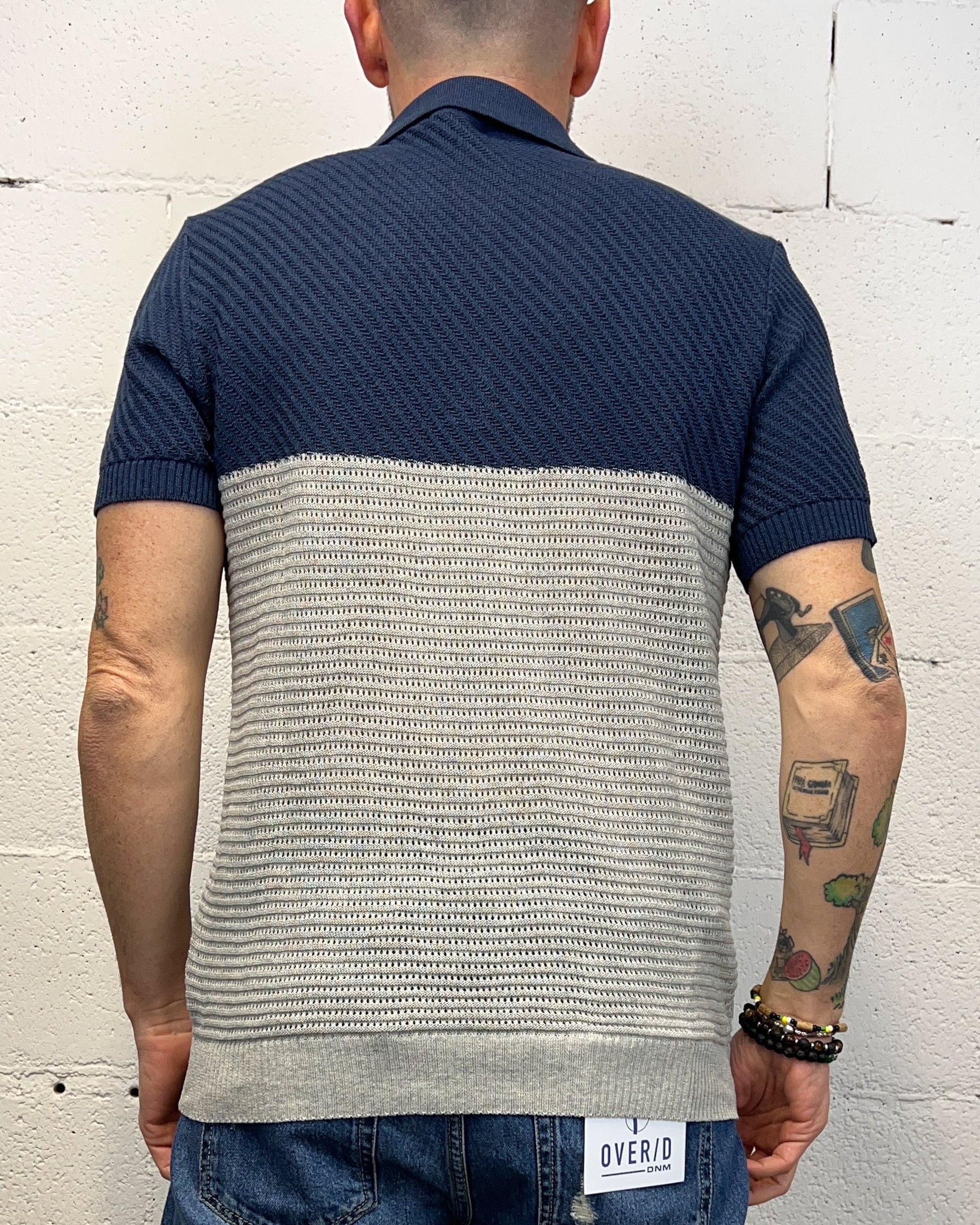 ONLYONE Over-D Color Block polo strutturata