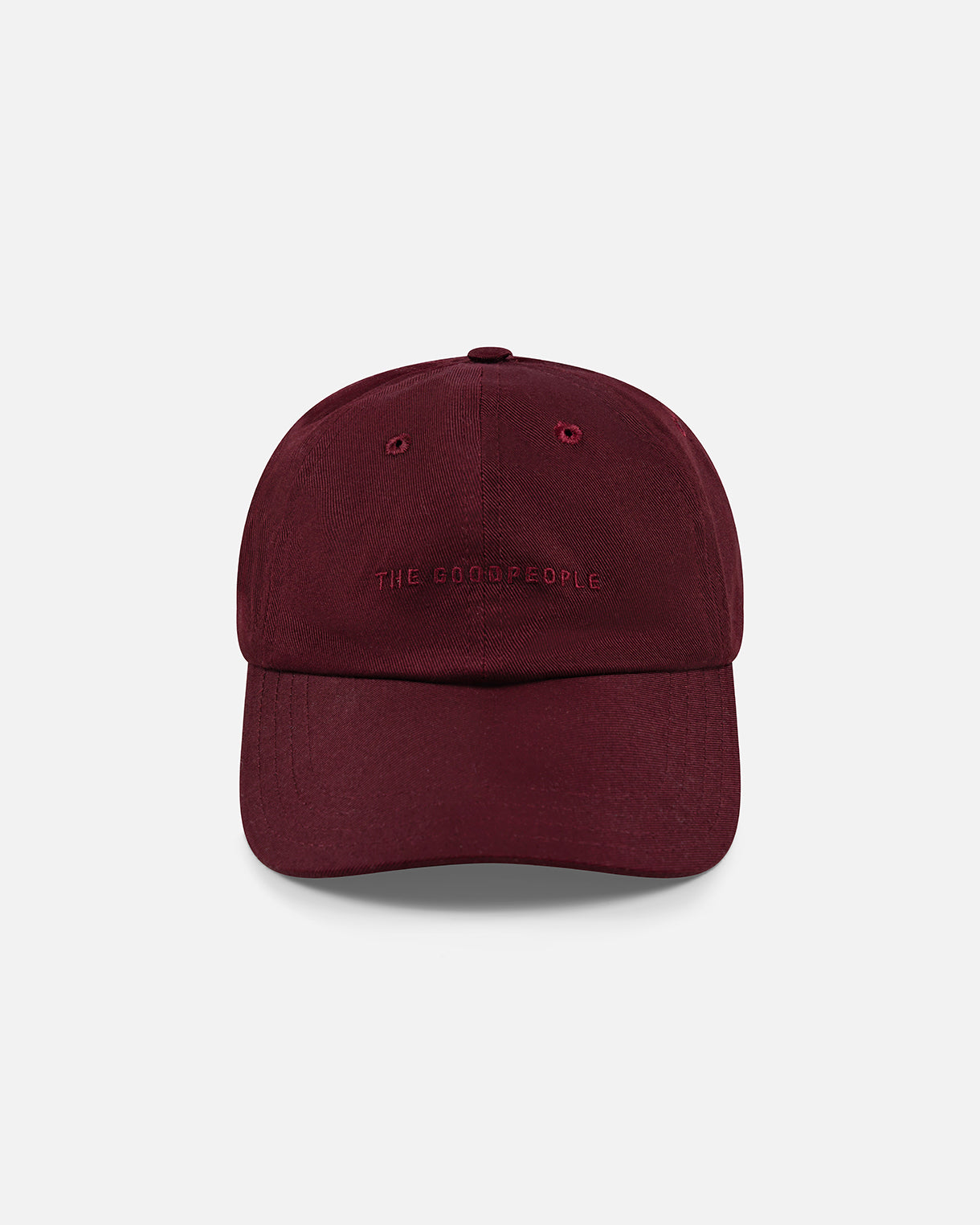 GOODPEOPLE Classic cappellino bordeaux logo ricamato