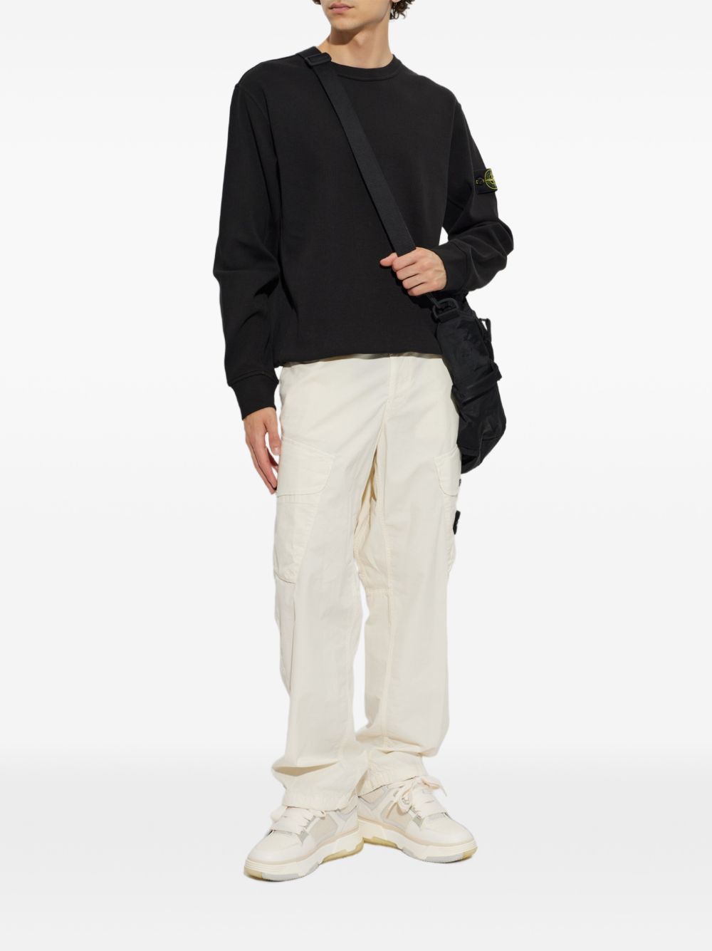 STONE ISLAND L2S156100017 Felpa Nera Uomo Taglia M