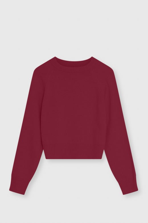 The New Society Breeze Maglione Merino Bordeaux