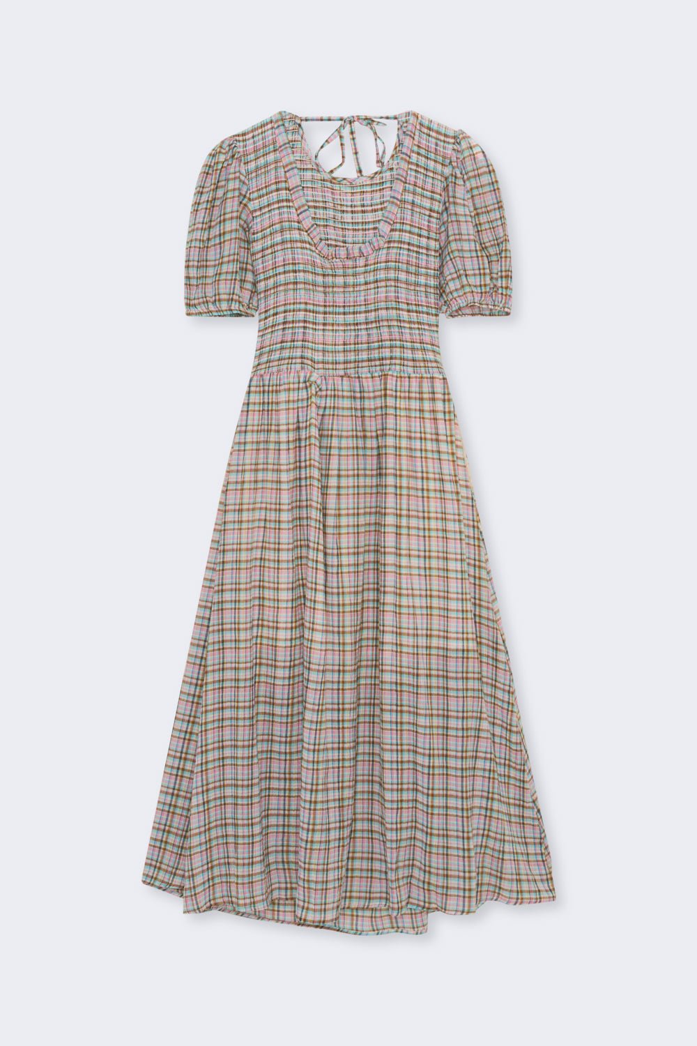 The New Society Zinnia Check vestito donna a quadri cotone
