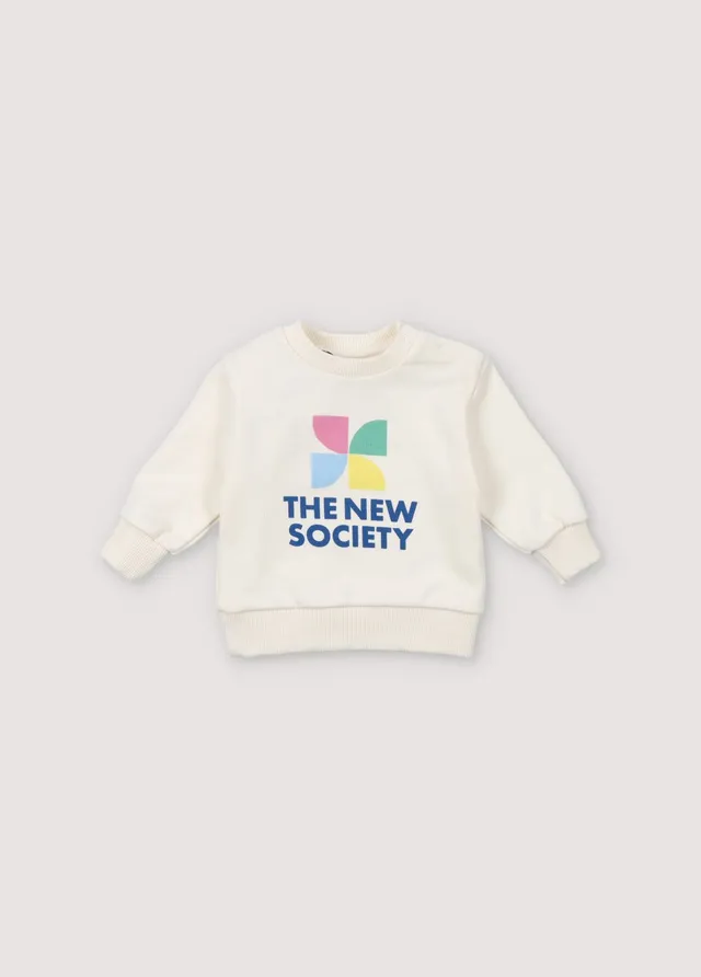 The New Society Mykonos felpa neonato 6 mesi cotone