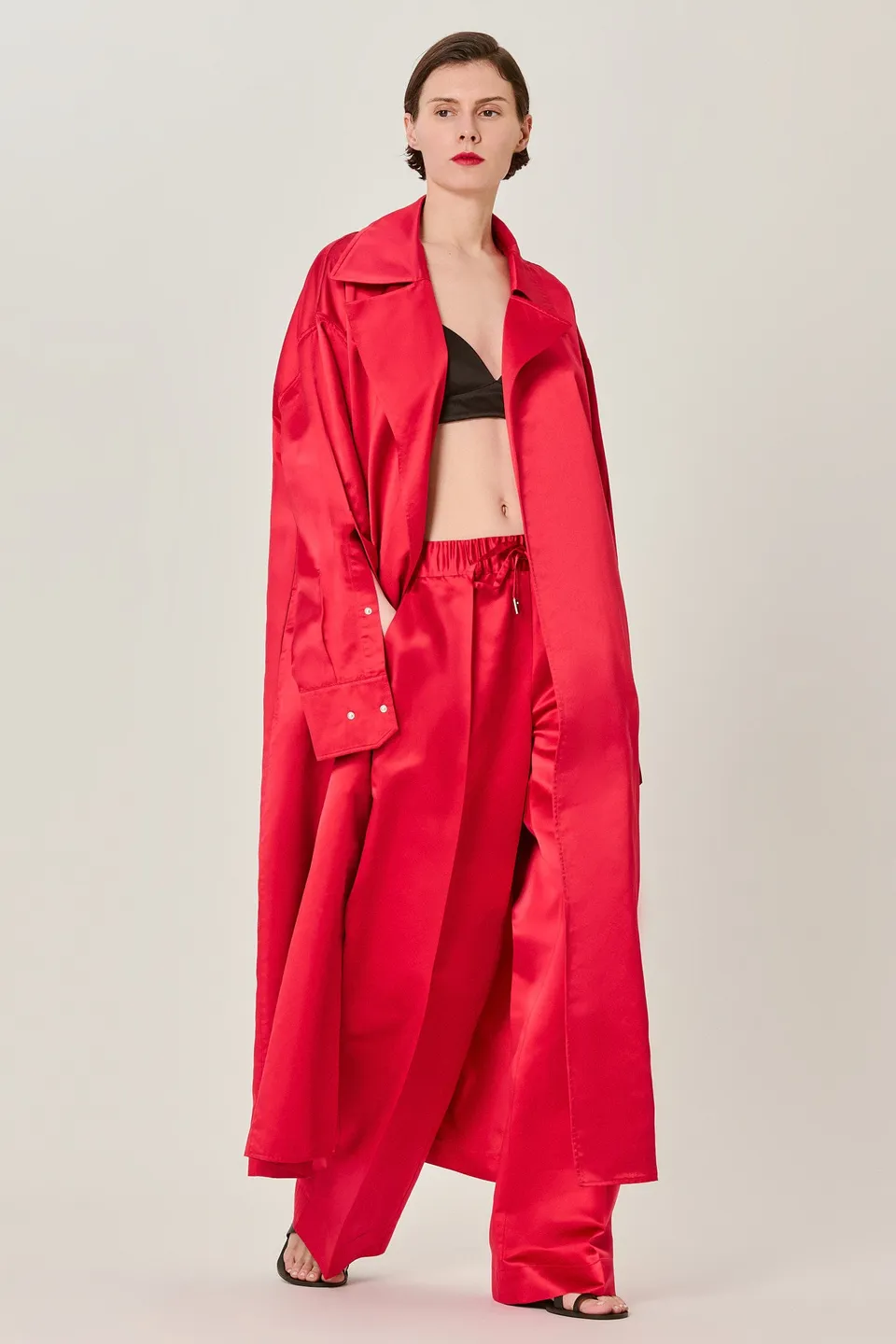 Sa Su Phi Valentina pantaloni seta duchesse giallo