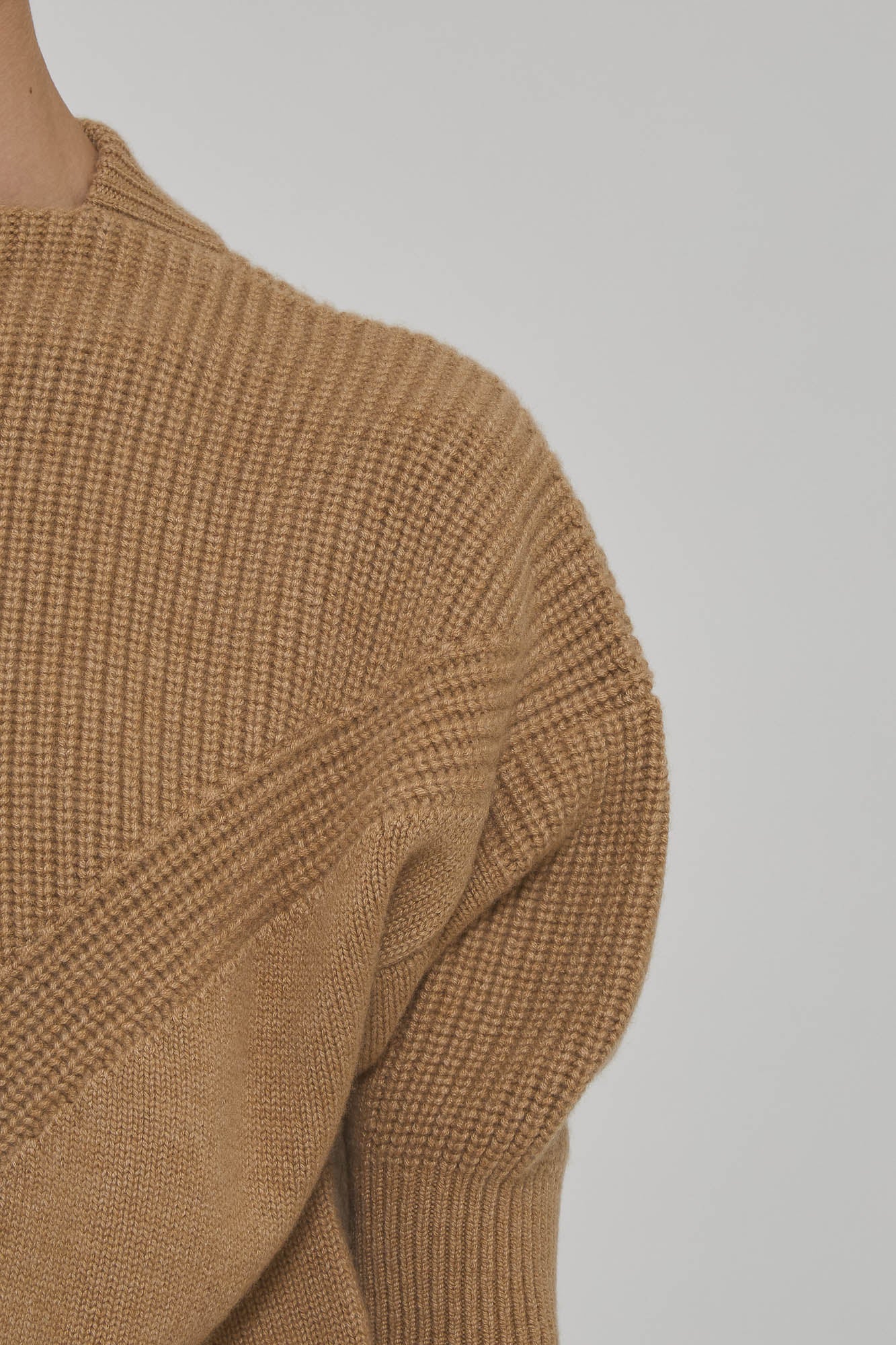 Sa Su Phi Armor maglione beige scollo a barca cashmere