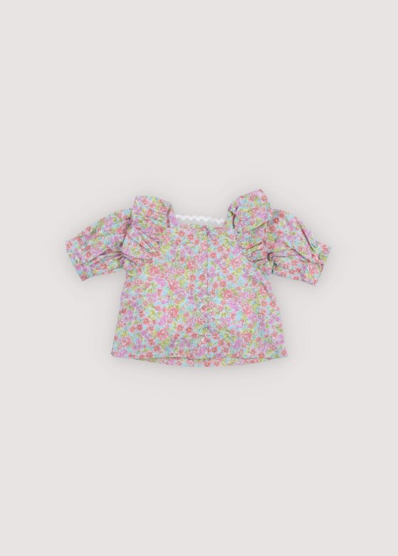 THE NEW SOCIETY Rose camicetta neonata 6 mesi cotone bio