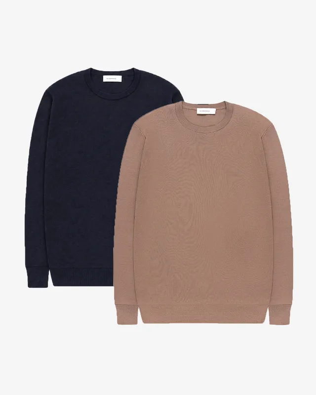 Goodpeople Essential Merino maglione lana 2-pack morbido