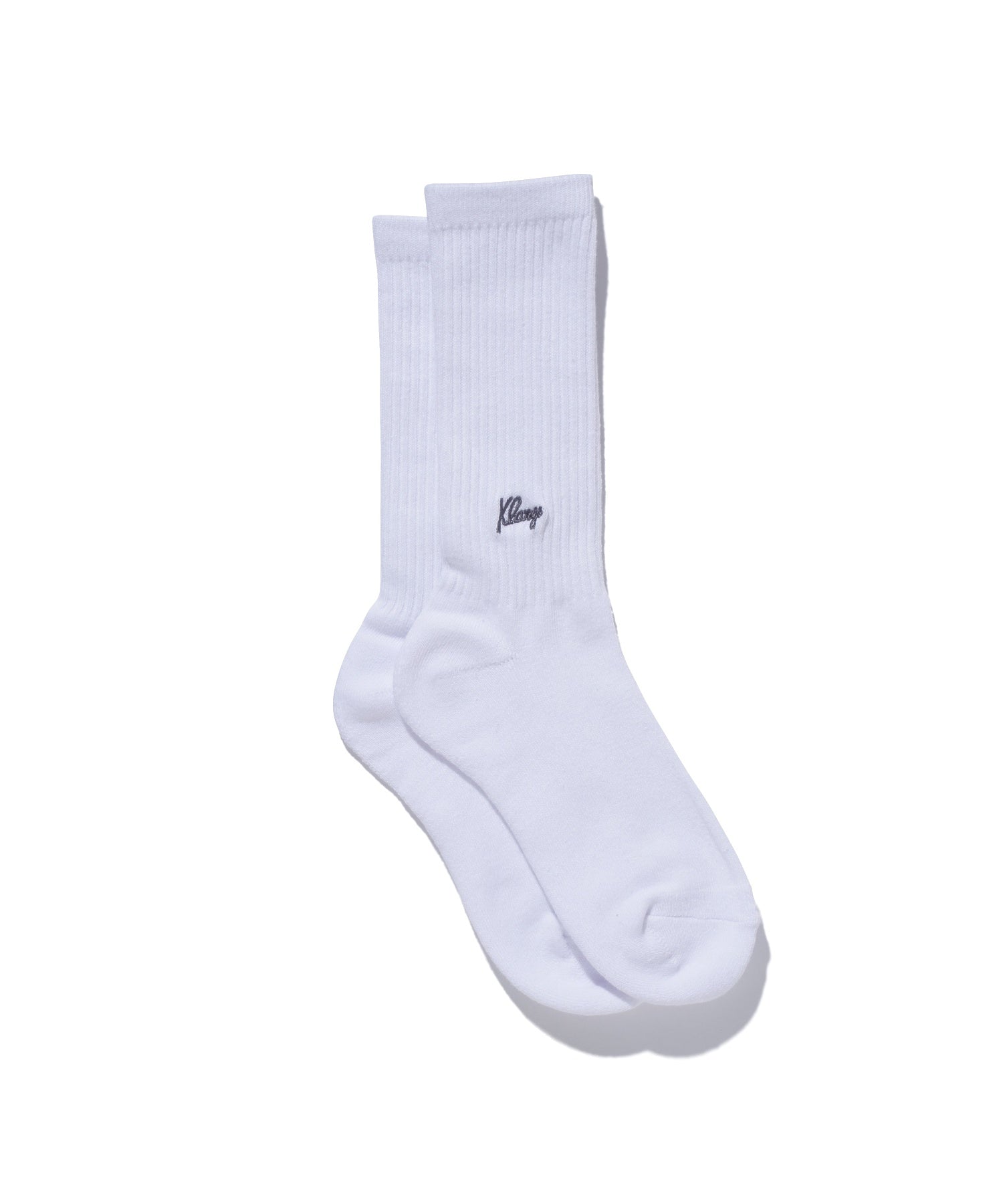 X-Large Small Logo calzini grigi ricamo mezza gamba