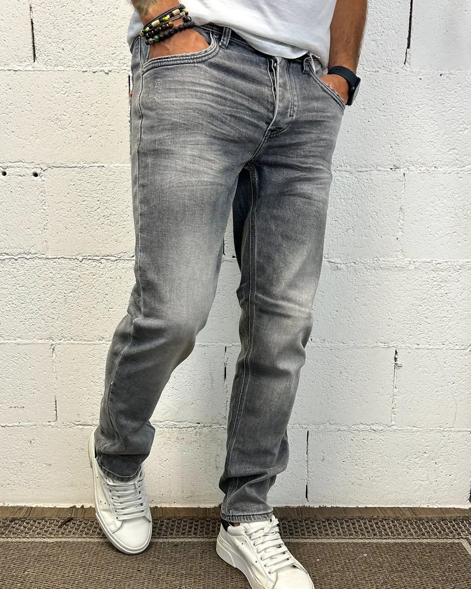 Over-D Luis jeans regular fit grigio