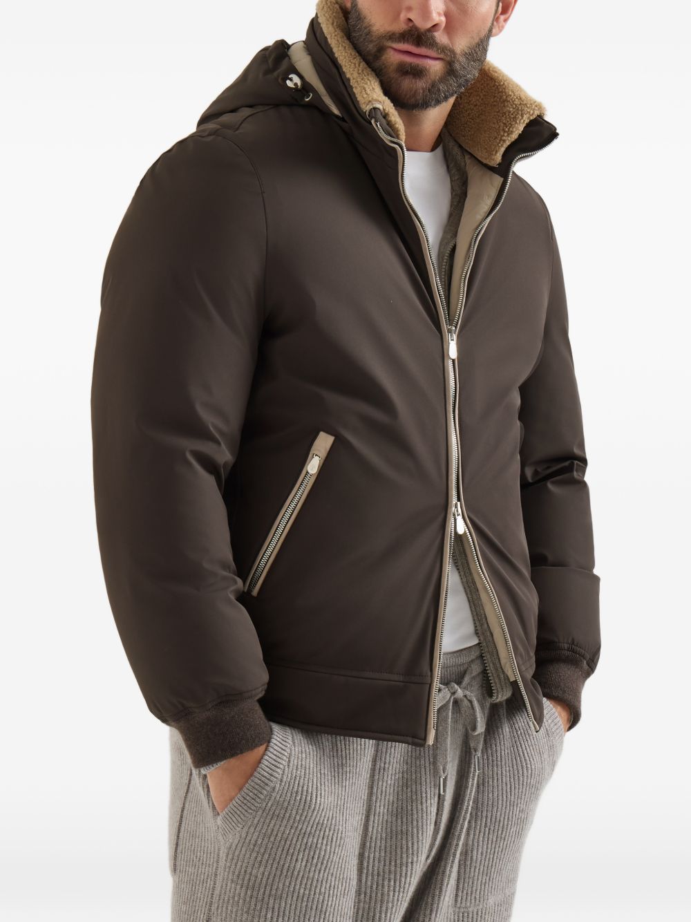 Brunello Cucinelli MV4061606 piumino uomo marrone