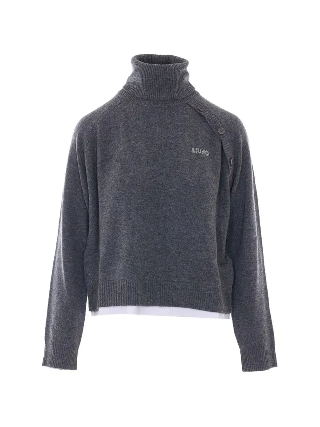 Liu Jo White WF6369MS009 Maglia Grigio Melange