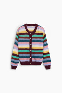 The New Society Julia Cardigan Donna Mohair Rigato