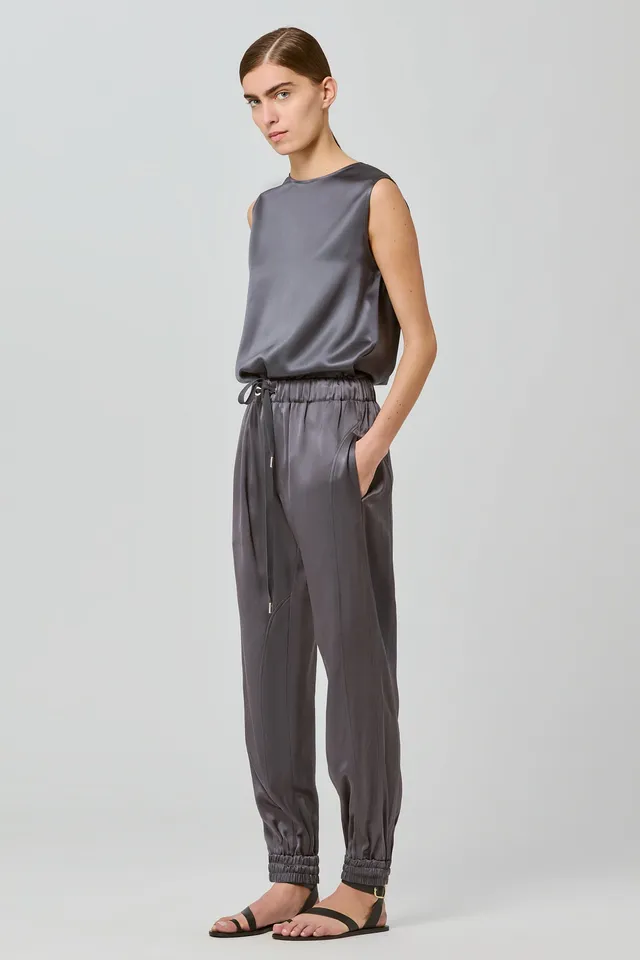 Sa Su Phi Valentina joggers double satin cemento