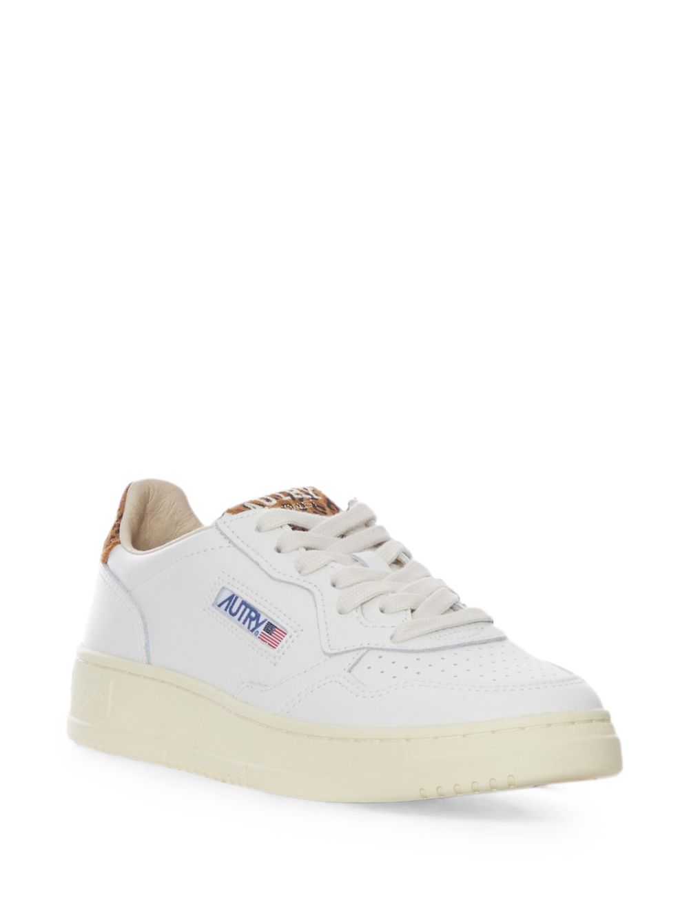 Autry AULW sneakers donna bianco leopardato