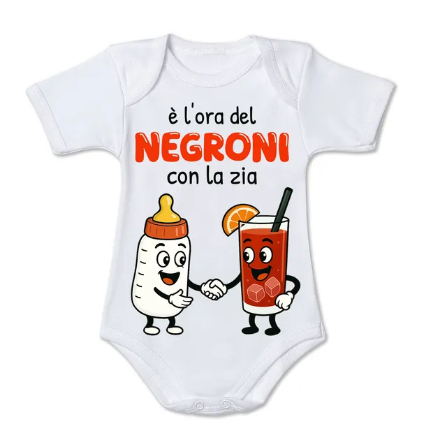 Mr. Gadgets Negroni Zii body neonato cotone maniche corte