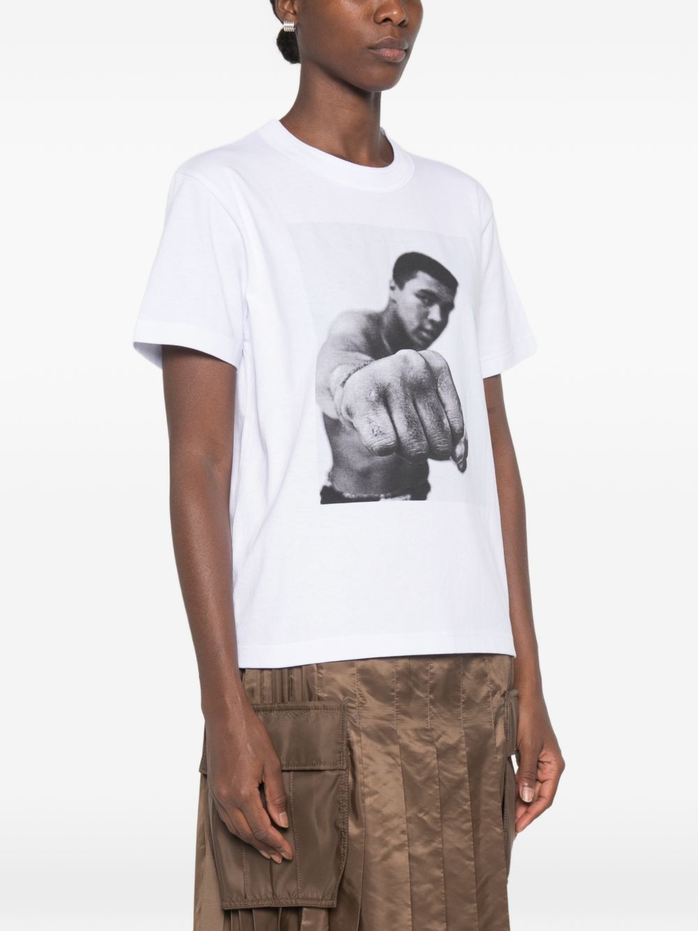 Sacai 26-01156S t-shirt bianca uomo