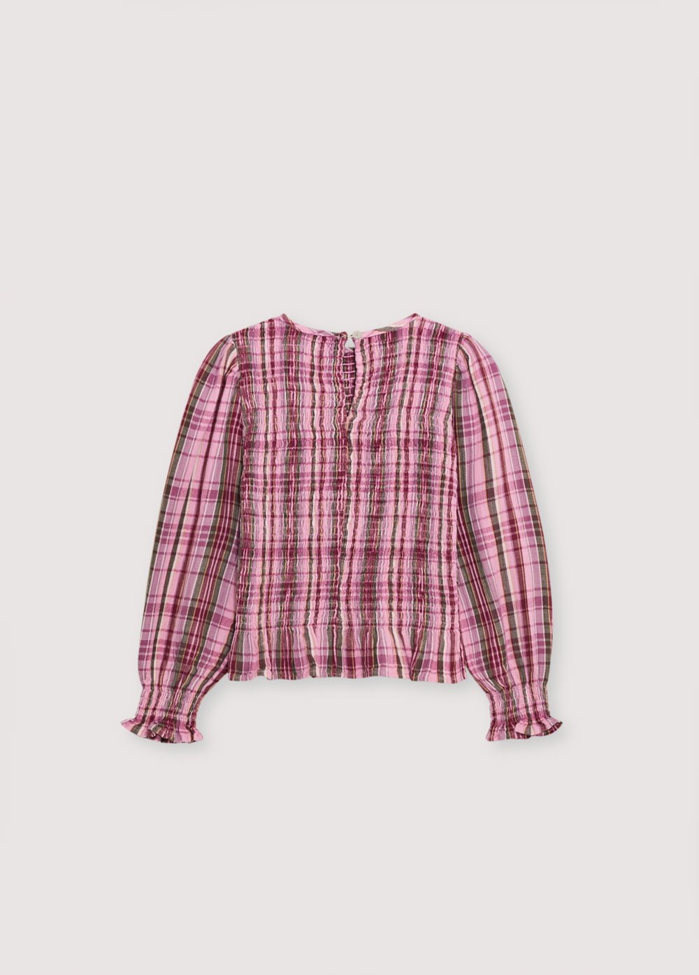 The New Society Adriana blusa bambina 6 anni quadri cotone