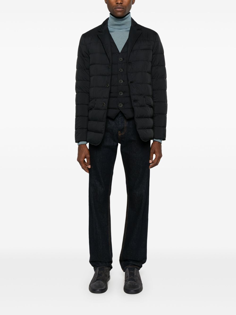 Herno PI002ULE gilet uomo nero