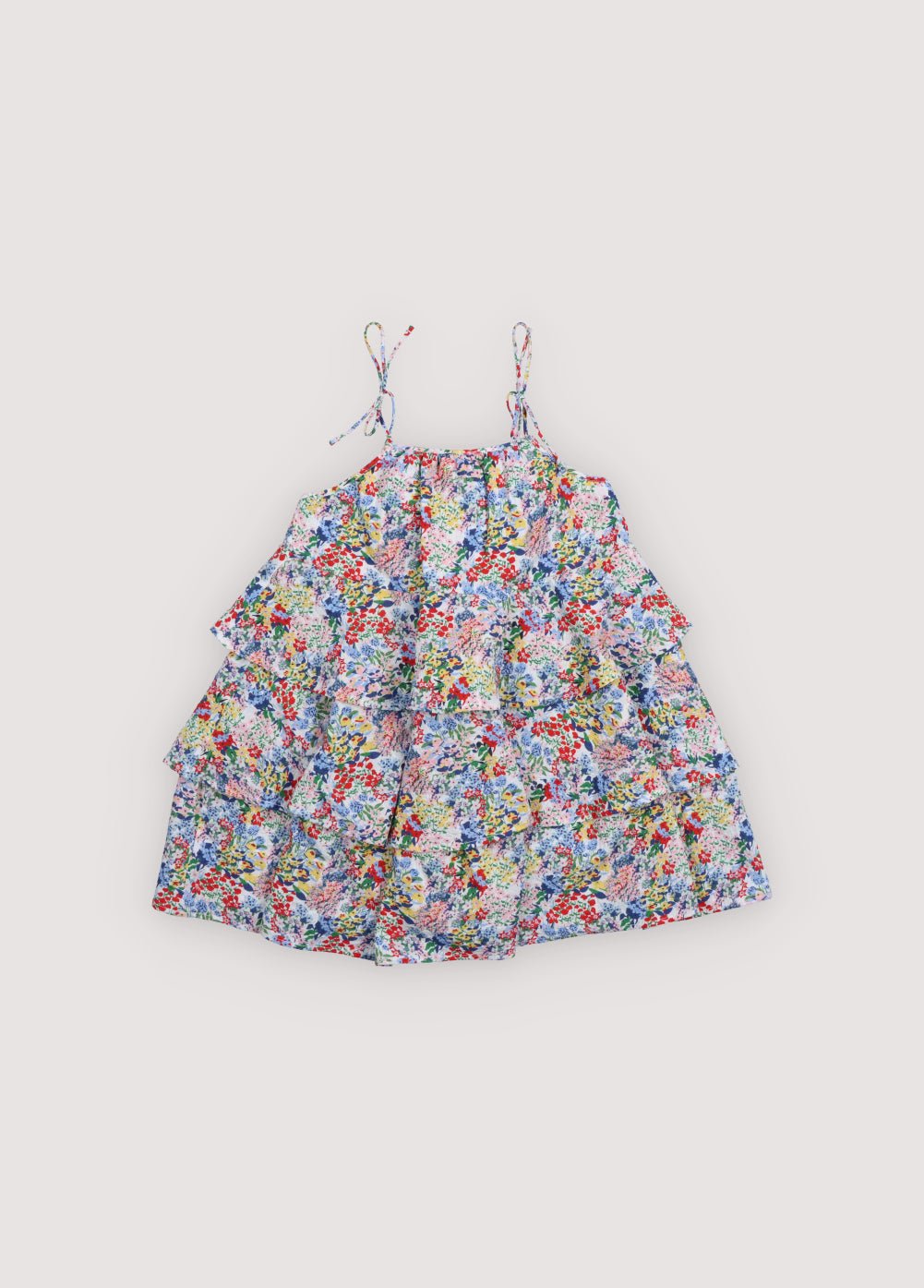 The New Society Verbena Dress vestito bambina fiori cotone