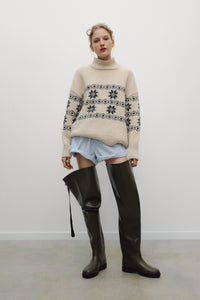 The New Society Lilo Maglione Donna Lana Jacquard