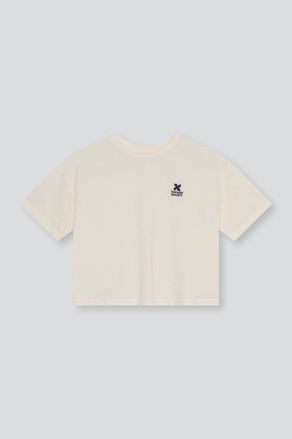 The New Society TNS Logo maglietta teen Ecru cotone