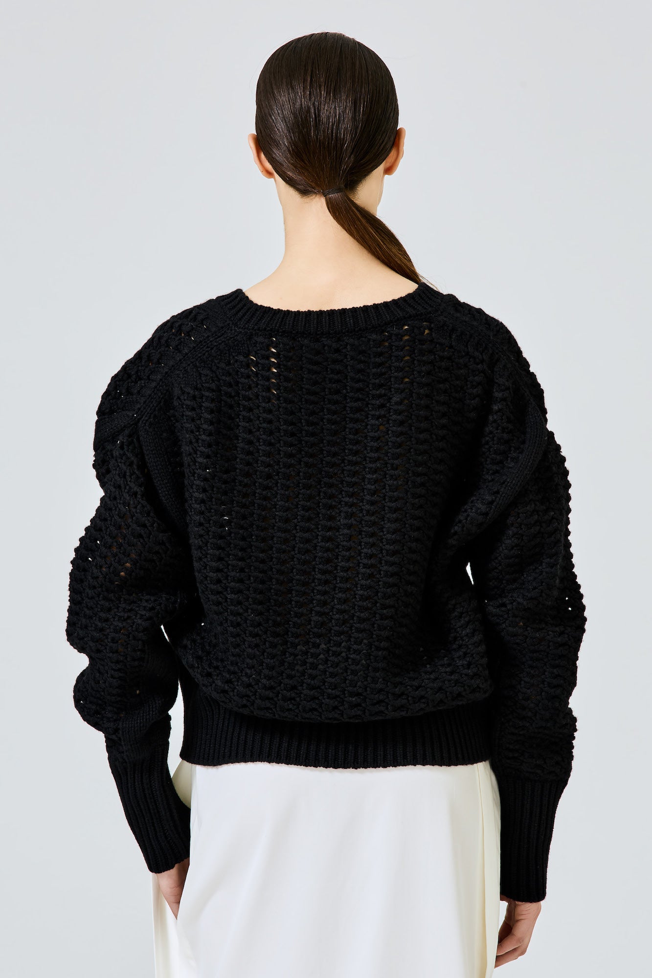 Sa Su Phi maglione cashmere scollo V nero