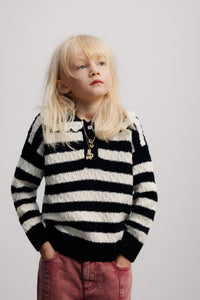 THE NEW SOCIETY Reverie Polo polo Black Iris cashmere