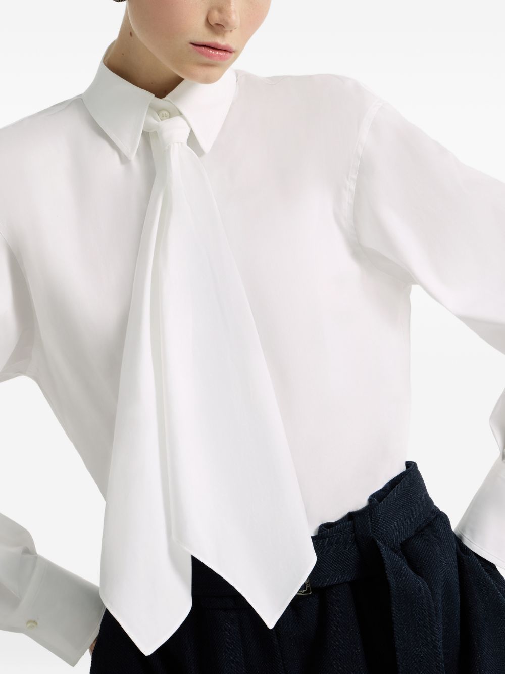 Brunello Cucinelli M0091M3A56 camicia bianca donna