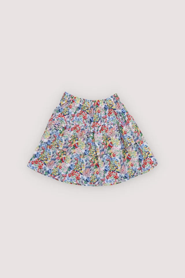 The New Society Verbena gonna cotone bambina fiori
