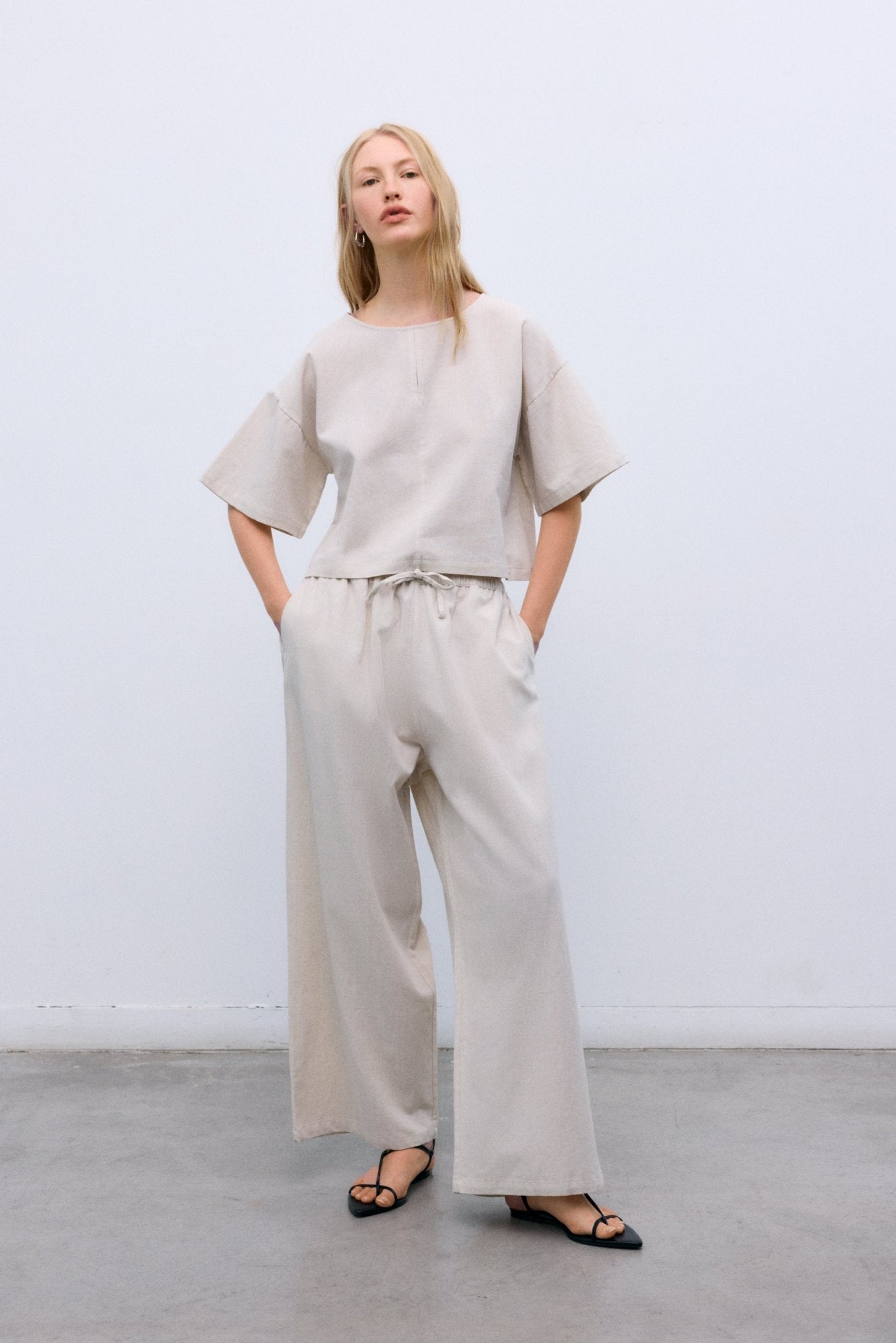 The New Society Melissa camicia donna Sand Vigore lino