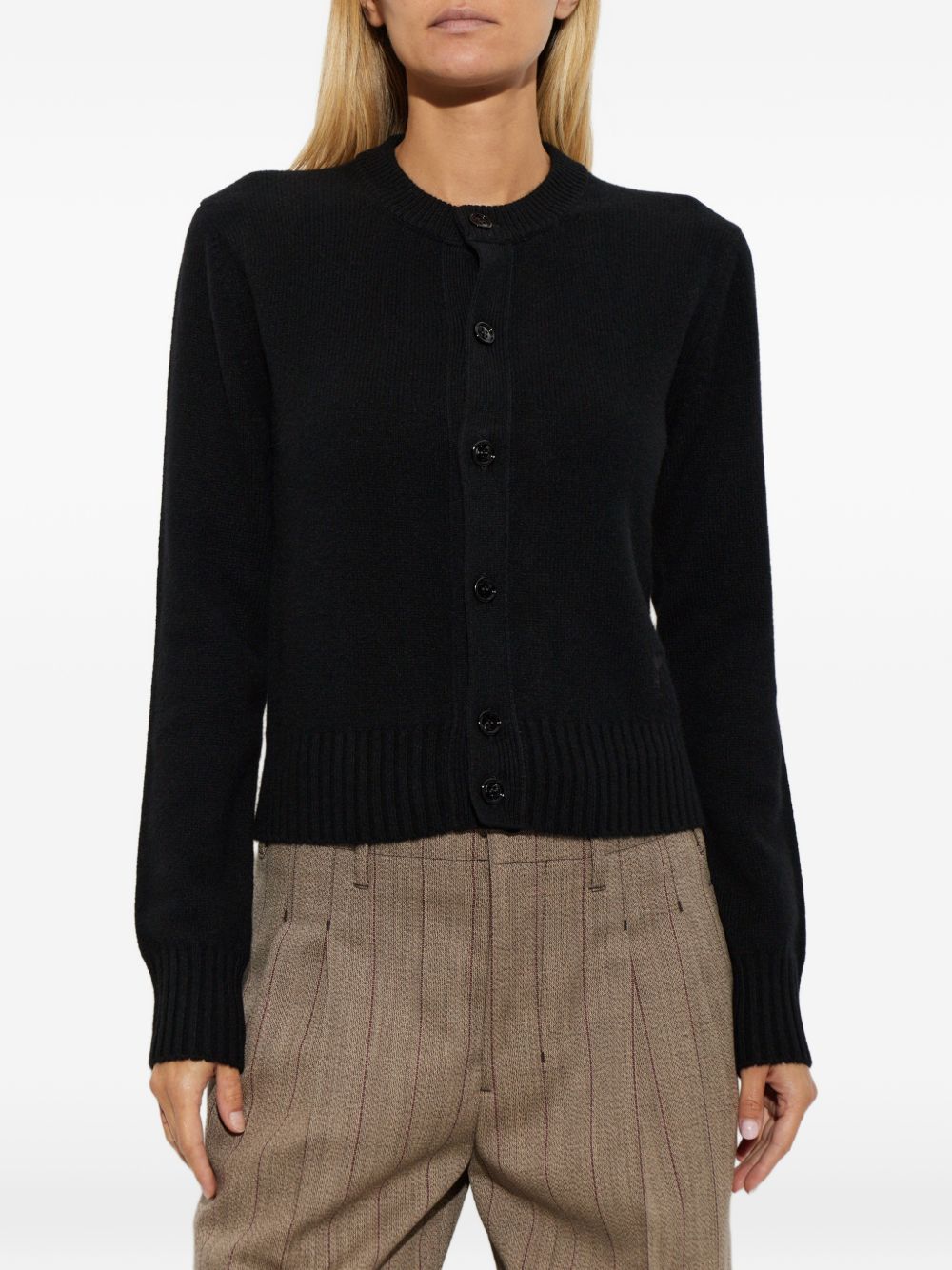 AMI FKC364 cardigan donna nero
