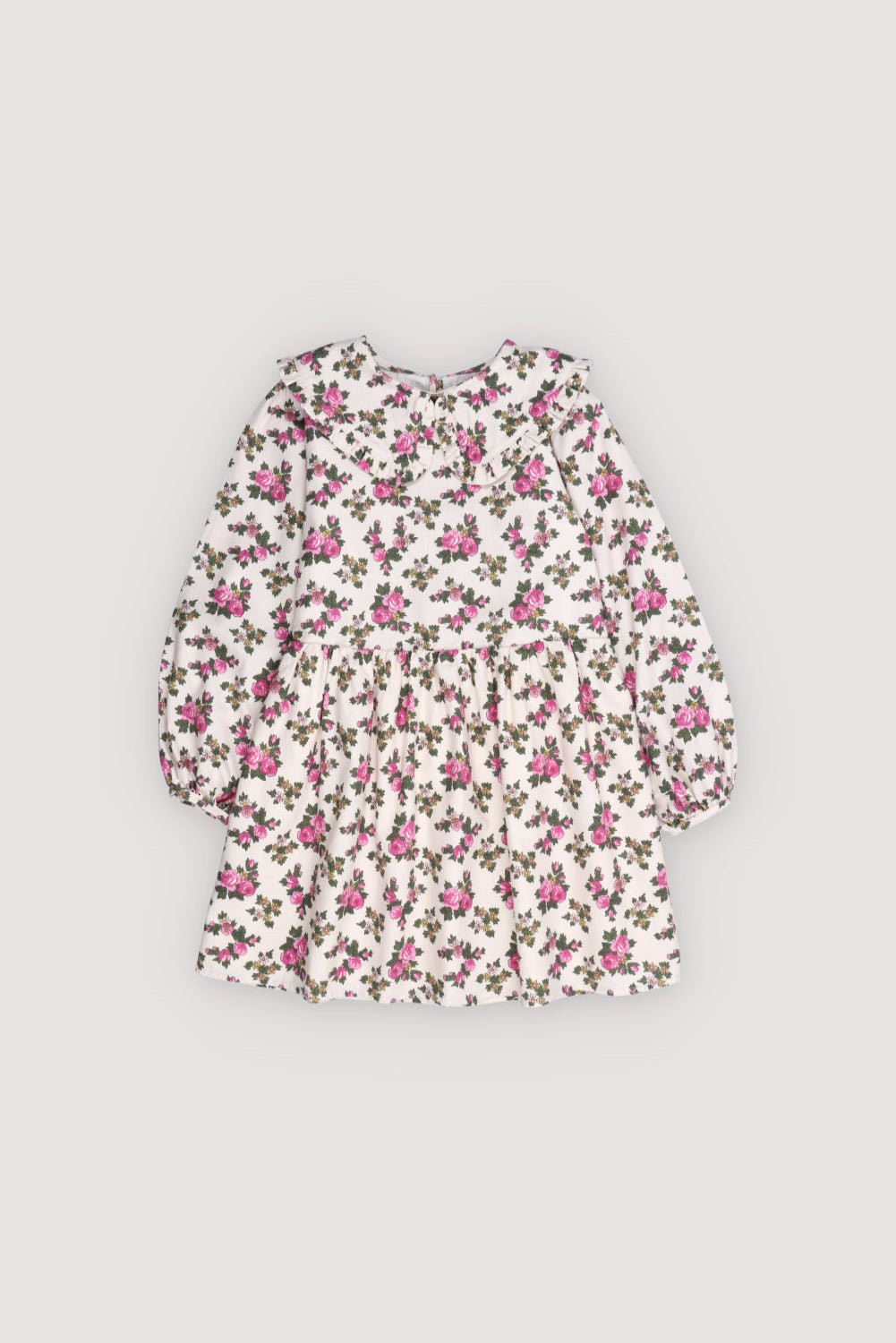 The New Society Elyse Vestito Bambina Flanella Fiori 6 Anni