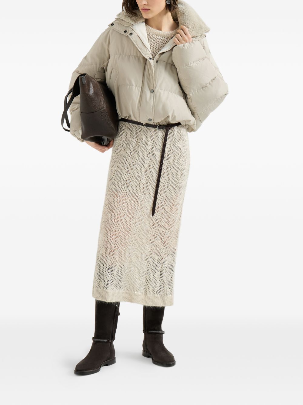 Brunello Cucinelli MH5257474 piumino donna beige