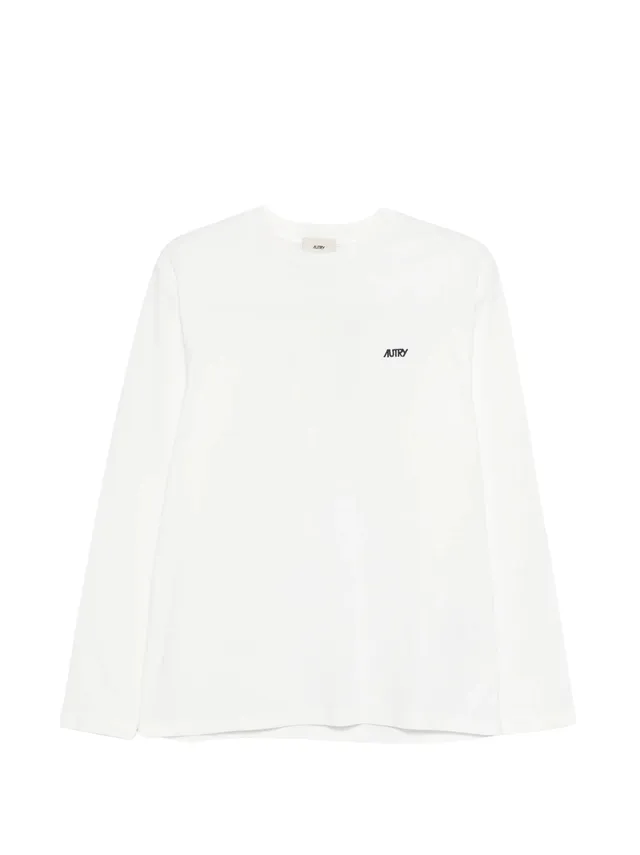 Autry LSPX maglia maniche lunghe bianca cotone