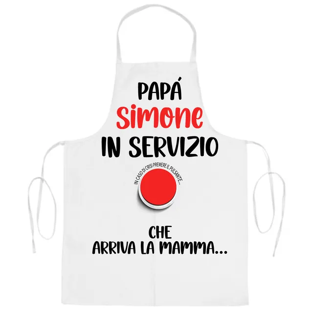 Mr. Gadgets Papà in Servizio grembiule cucina personalizzato