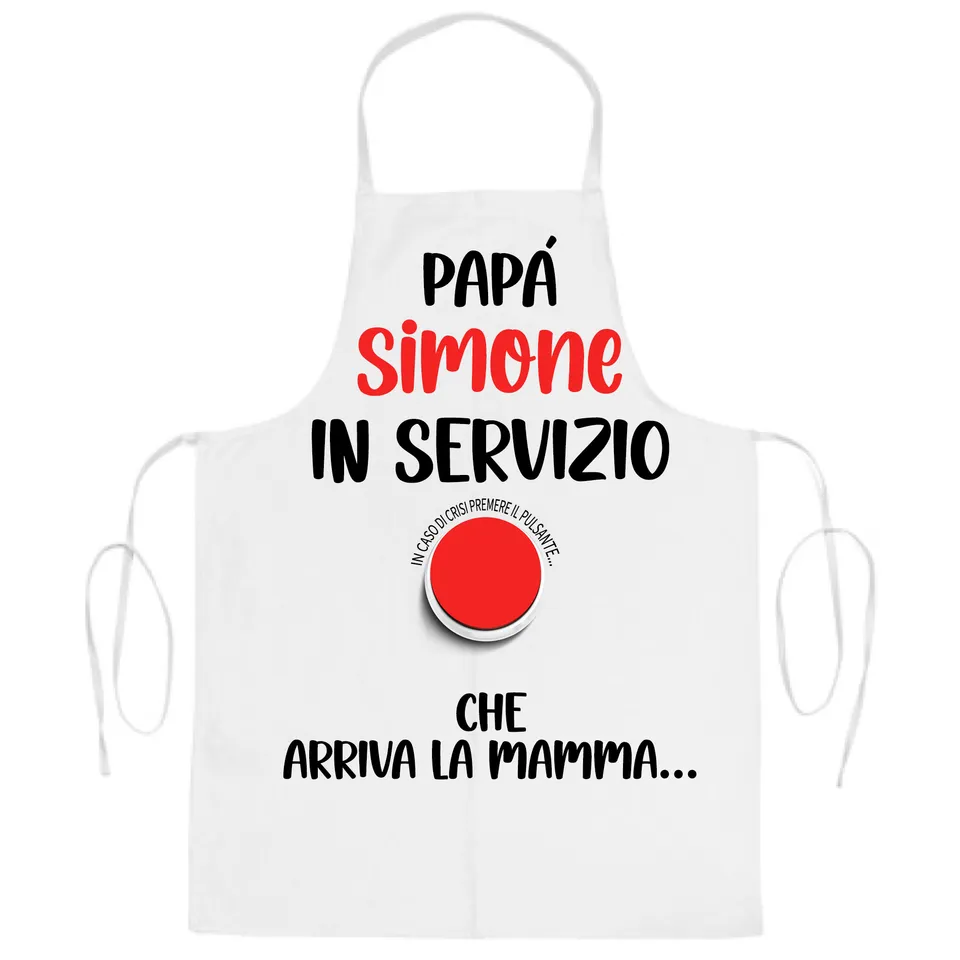 Mr. Gadgets Papà in Servizio grembiule cucina personalizzato