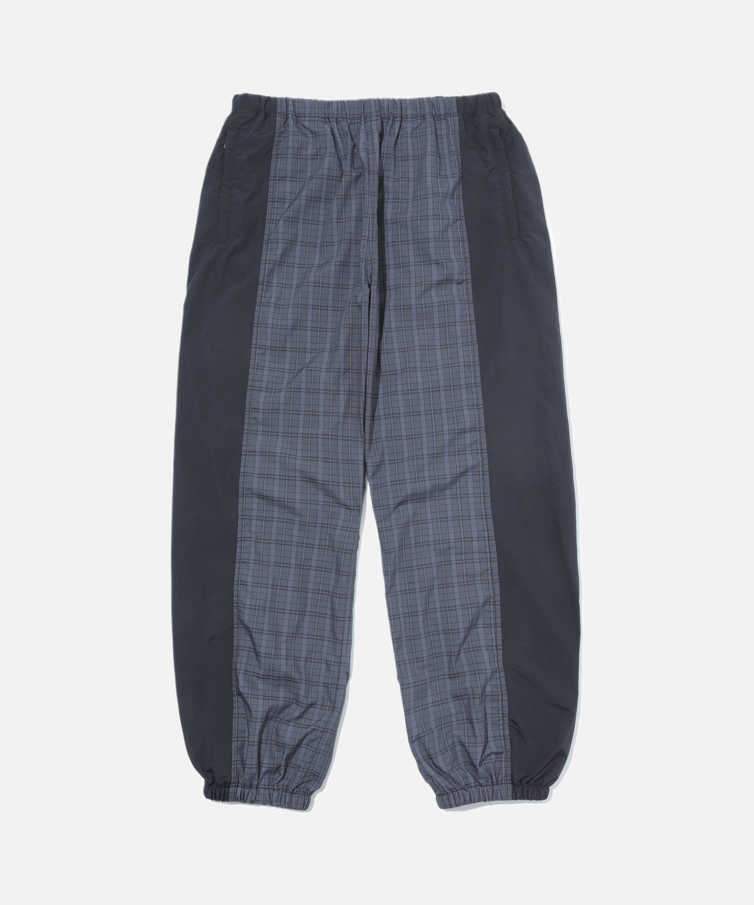 X-Large Check Track Pants pantaloni tuta neri quadri