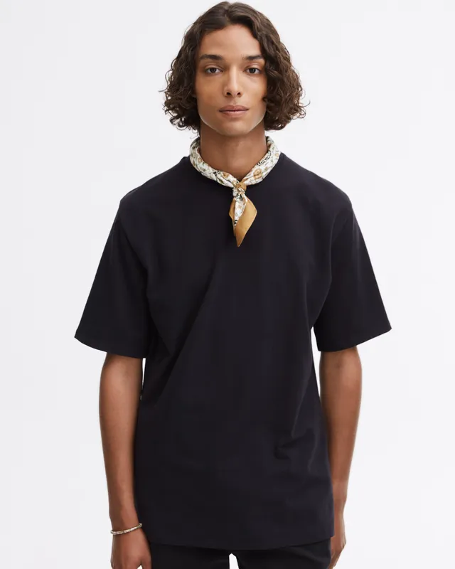 GOODPEOPLE Ted Soft Relaxed Fit maglietta cotone nera