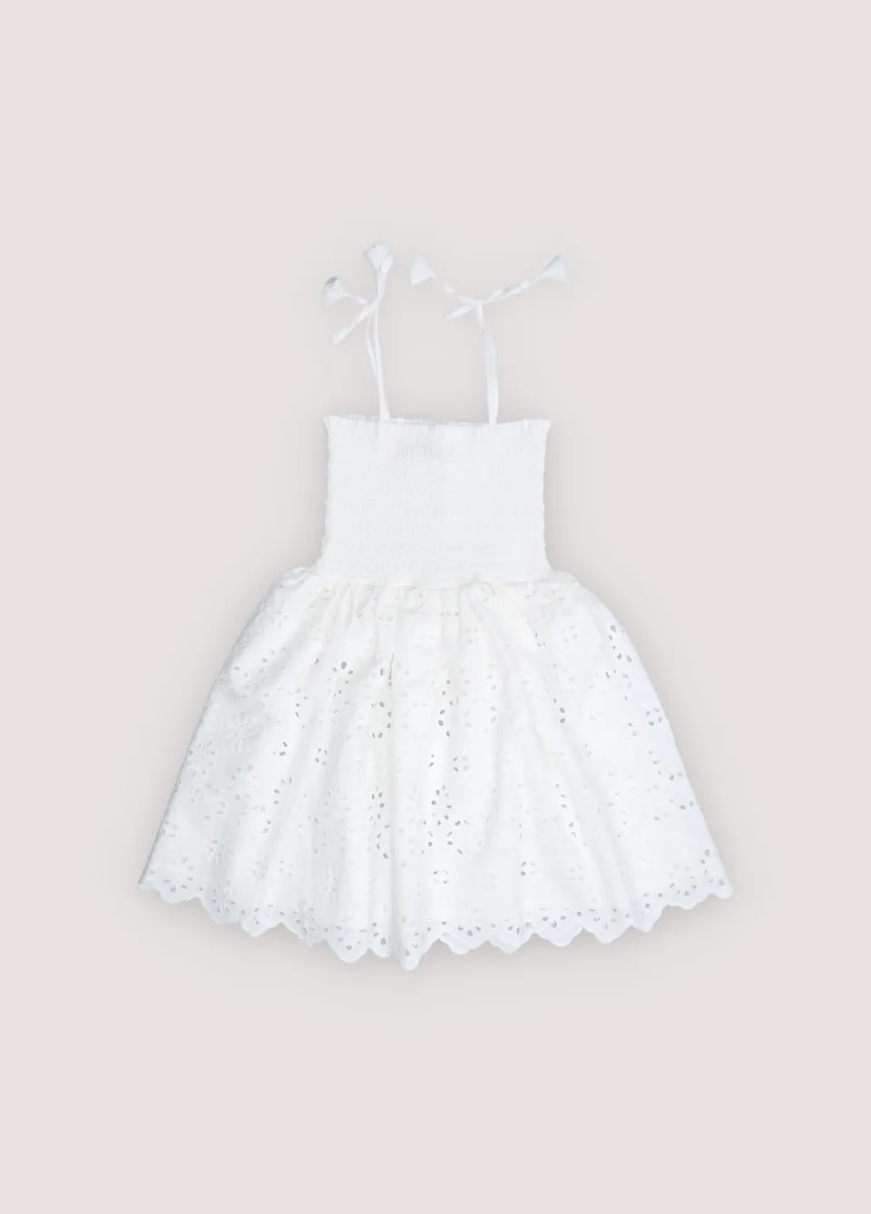 The New Society Sakura vestito ricamato bianco 6 anni