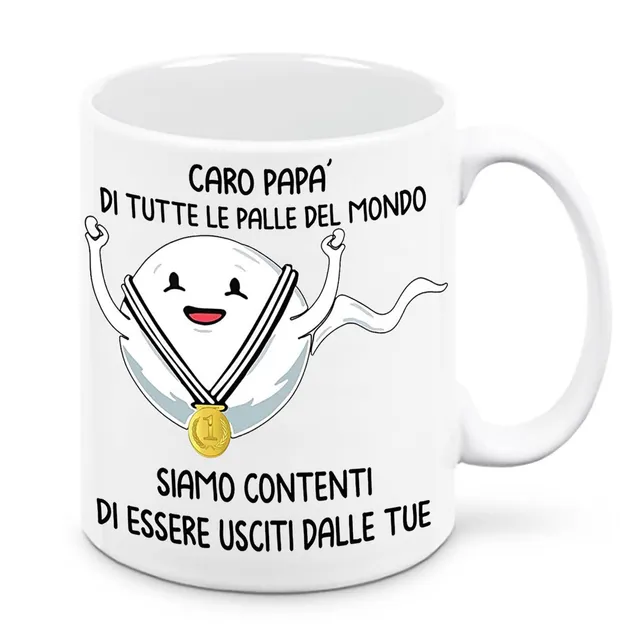 Mr. Gadgets Contento-Contenti-Contenta tazza festa papa